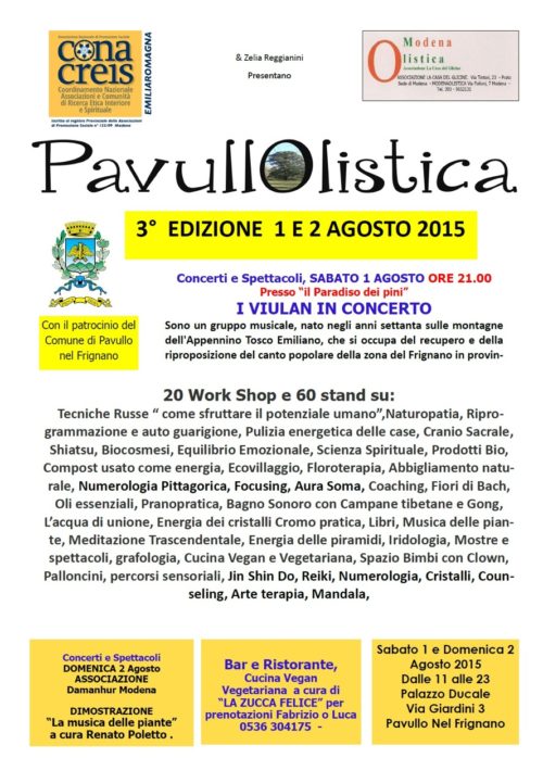Eventi 01-20 Agosto 2015